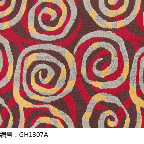 簇绒四色提花圈绒-GH1307A
