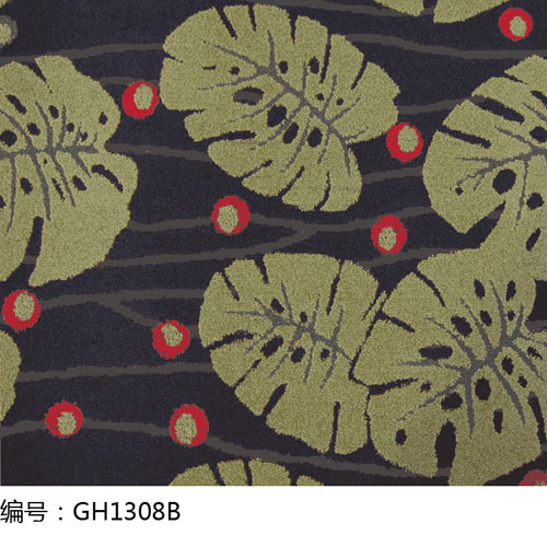 簇绒四色提花圈绒-GH1308B